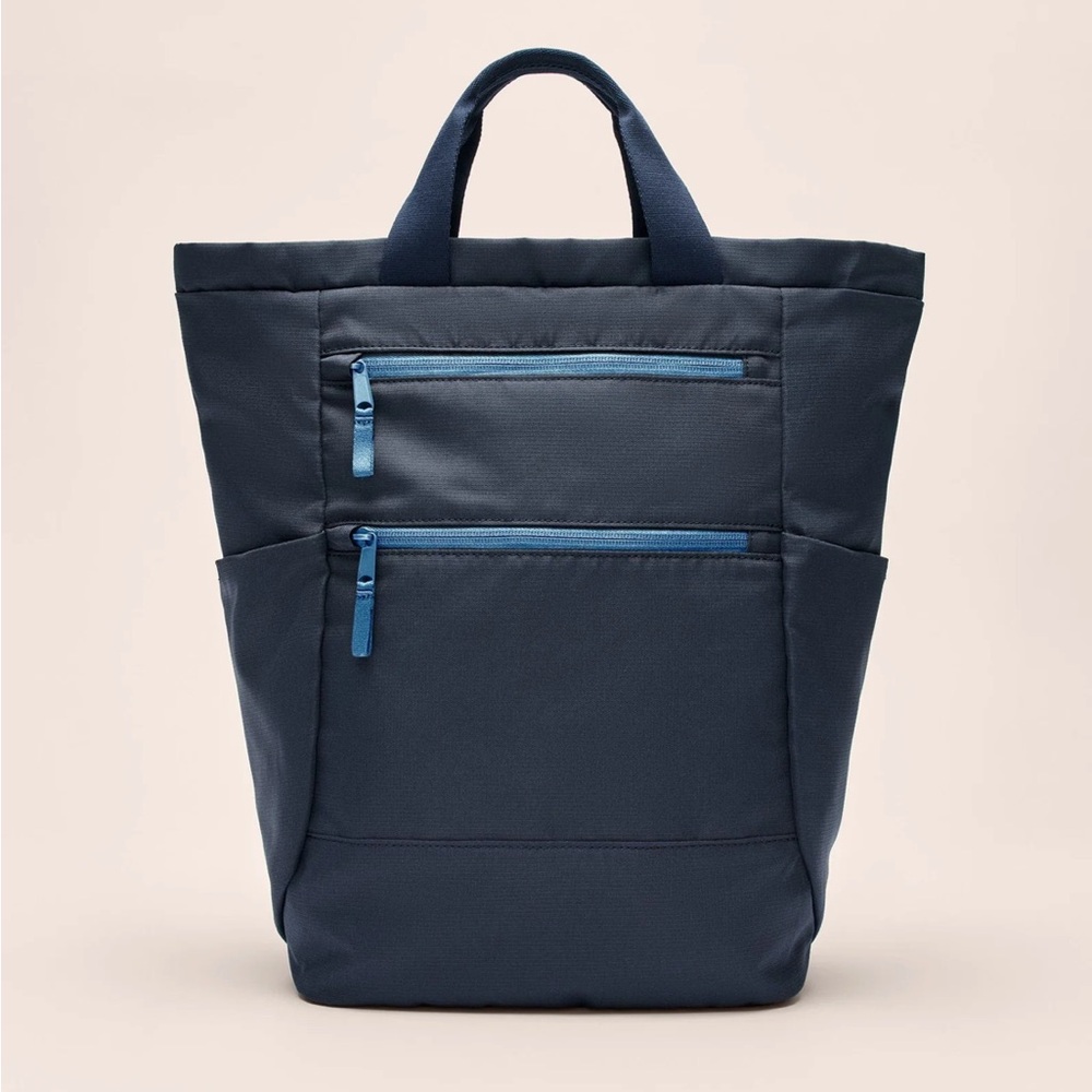 Johnnie-O Navy Backpack with Dual Zipper Pockets